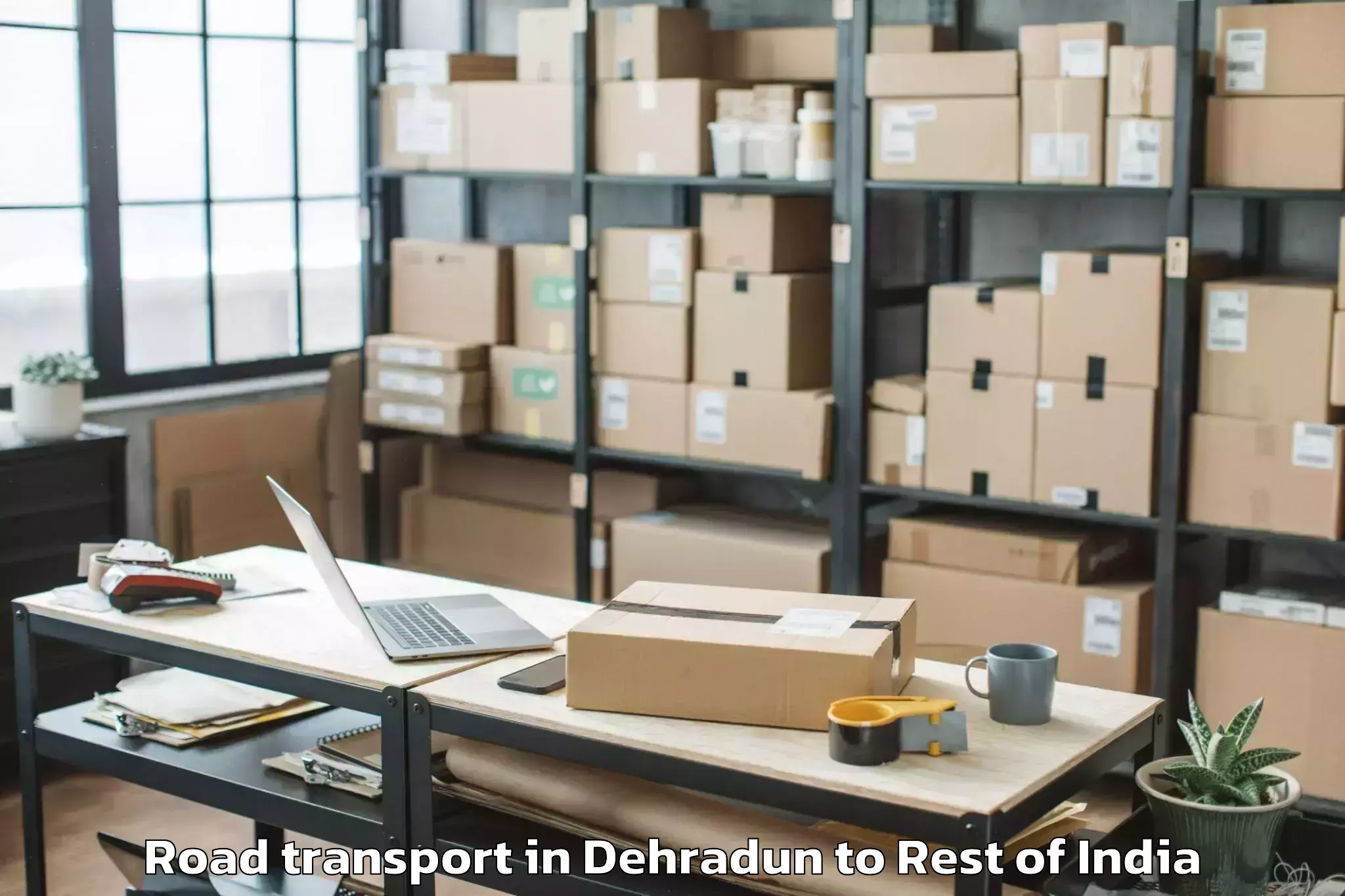 Leading Dehradun to Zero Airport Zer Road Transport Provider